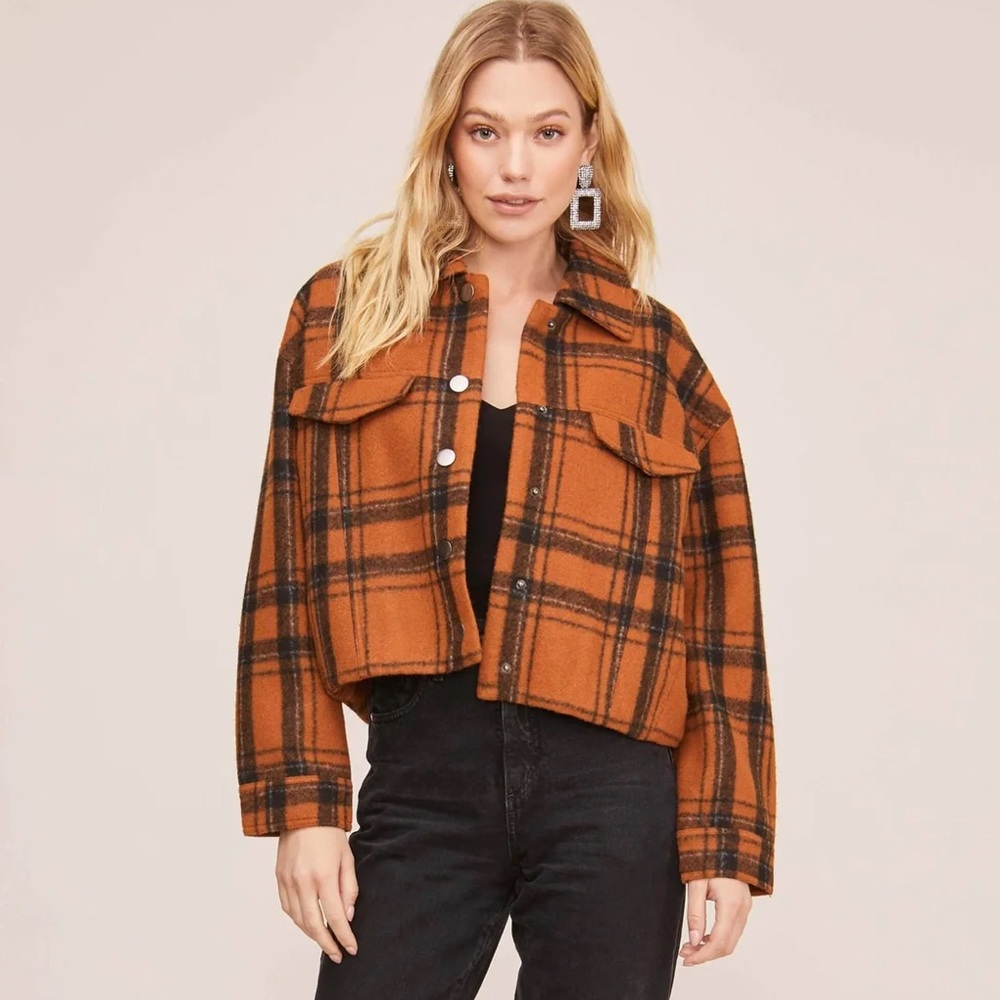 ASTR The Label Dakota Plaid Jacket